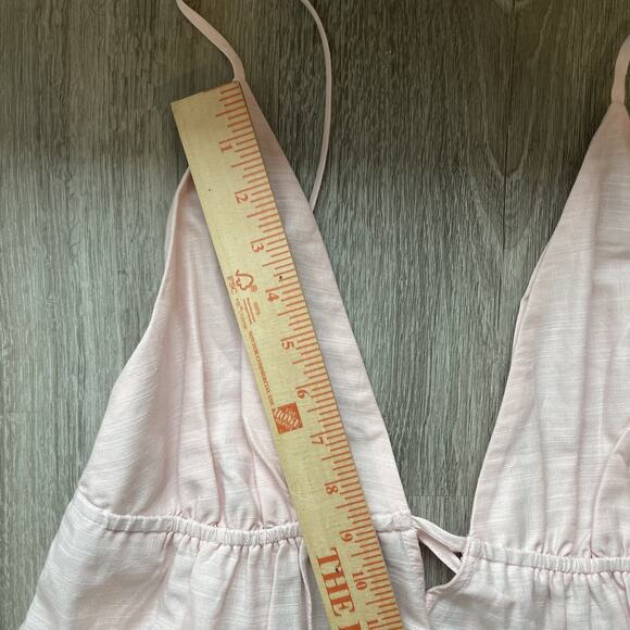 Anthropologie Women's Tiered Maxi Dress Boho Colorblock Halter Cottagecore M - Picture 8 of 10